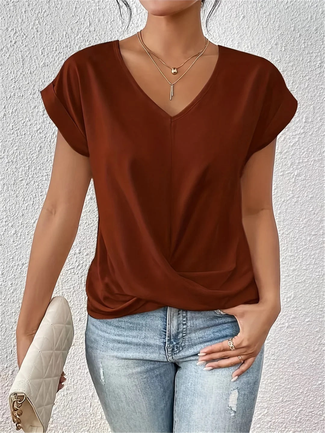 Alma | Camiseta casual con escote corazón